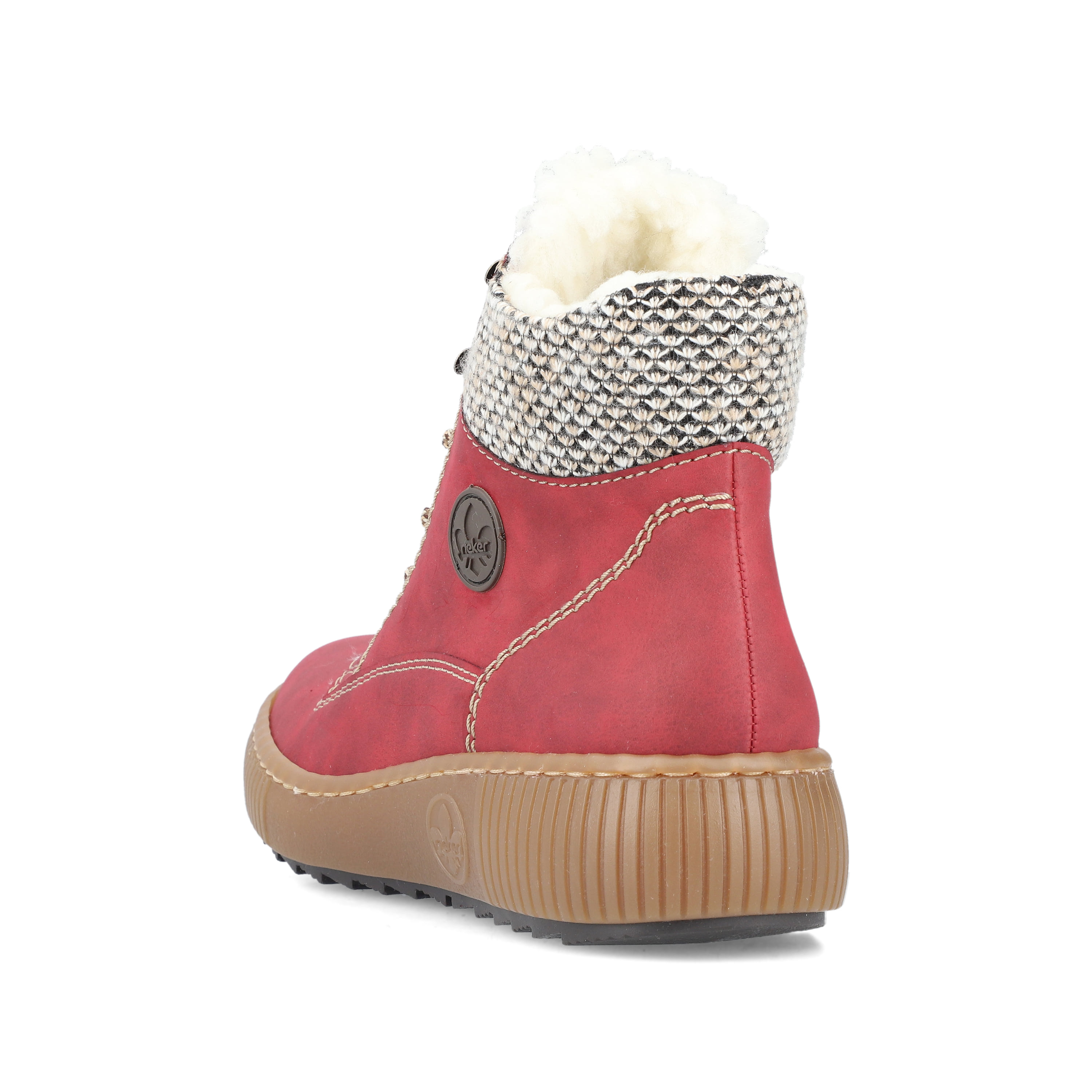 Rieker Damen Schnürstiefel feuerrot