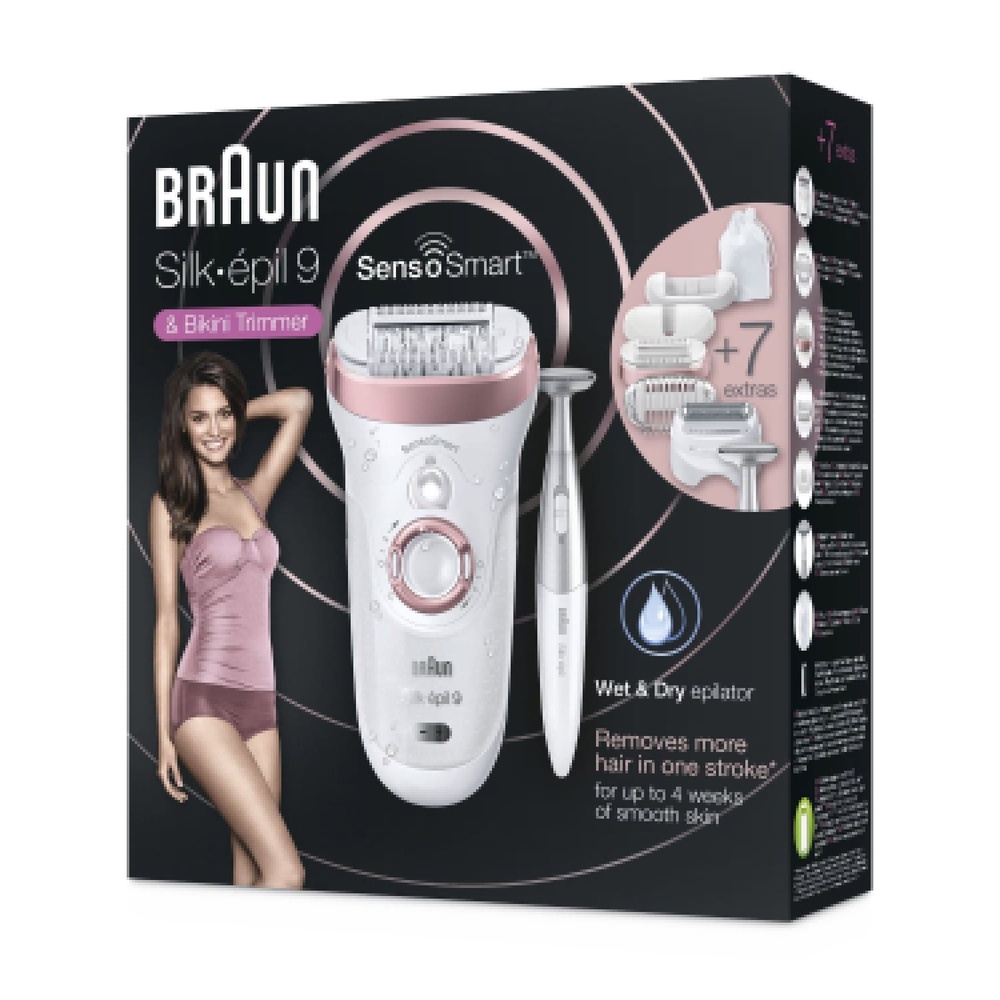 braun Braun Silk-épil 9 9/890 SensoSmart Épilateur Or Rose Epilateur Electrique