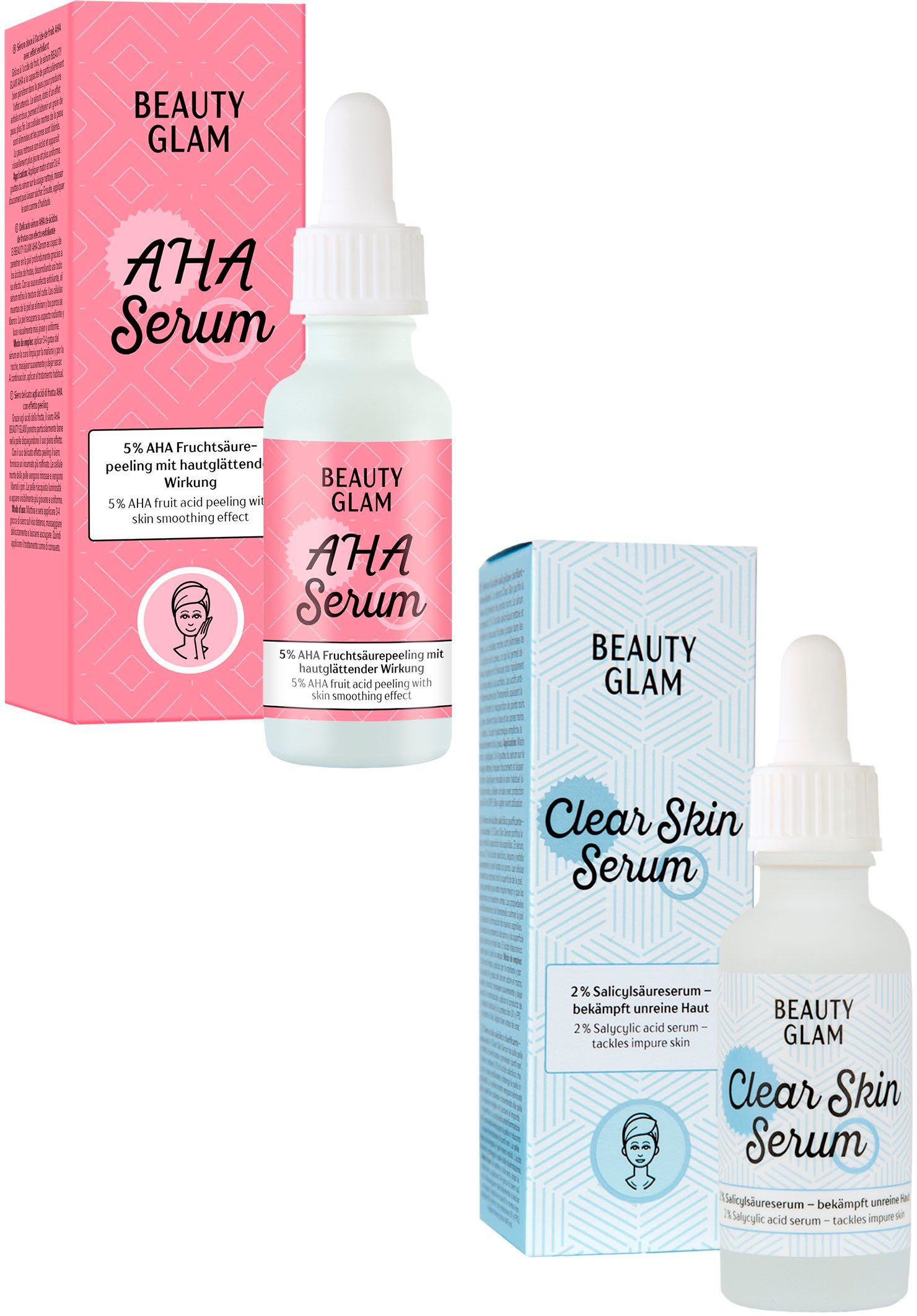 BEAUTY GLAM Gesichtspflege-Set Clear Skin Duo, 2-tlg.