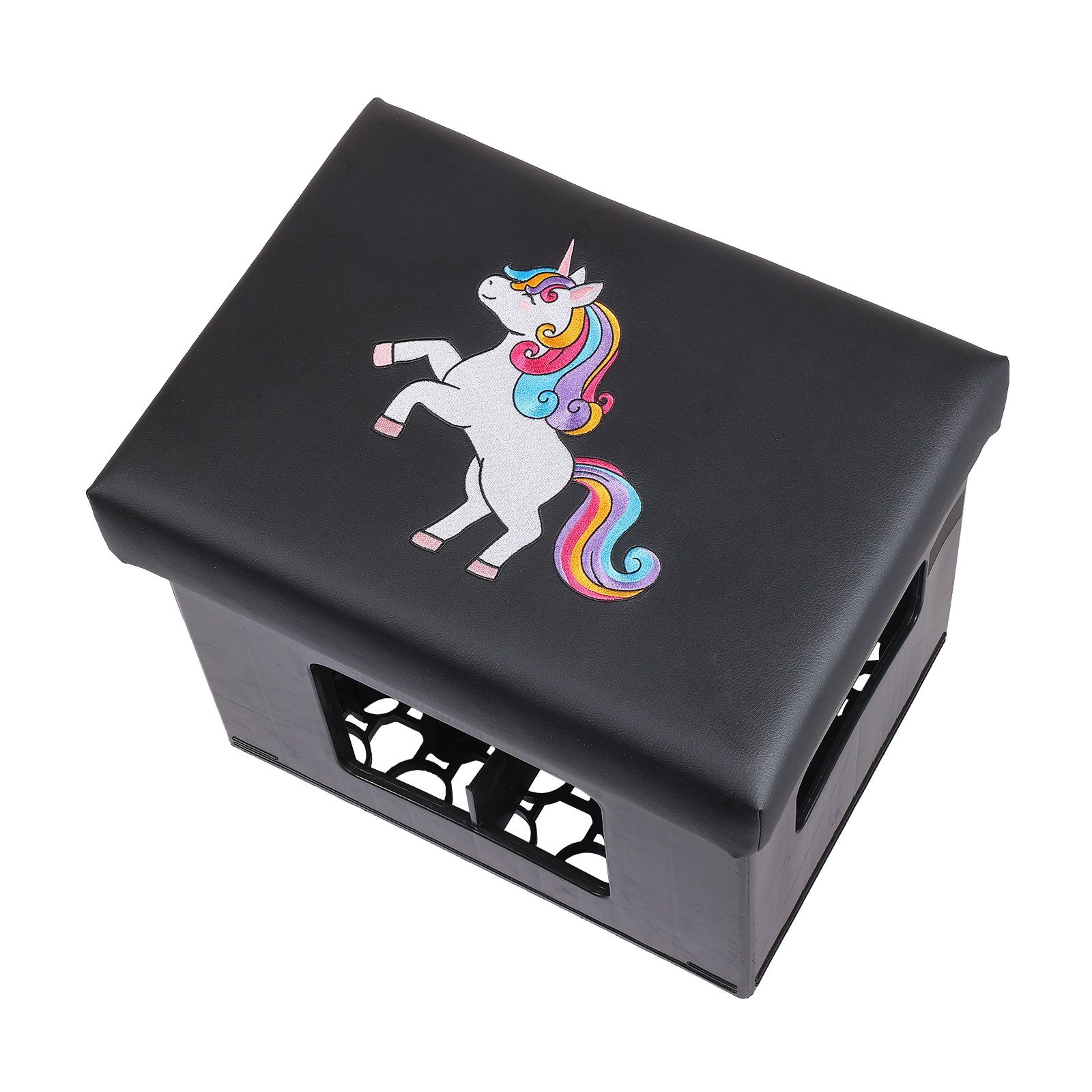 BierEx Sitzhocker Bierkisten Sitzkissen - Einhorn (1 St)