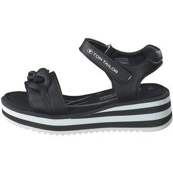 Tom Tailor Sandalen in schwarz