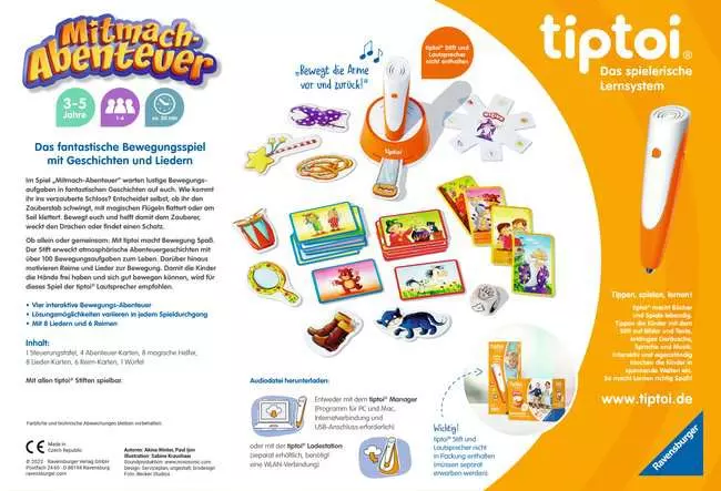 tiptoi® ACTIVE Mitmach-Abenteuer - Lernspiel ab 3 Jahren