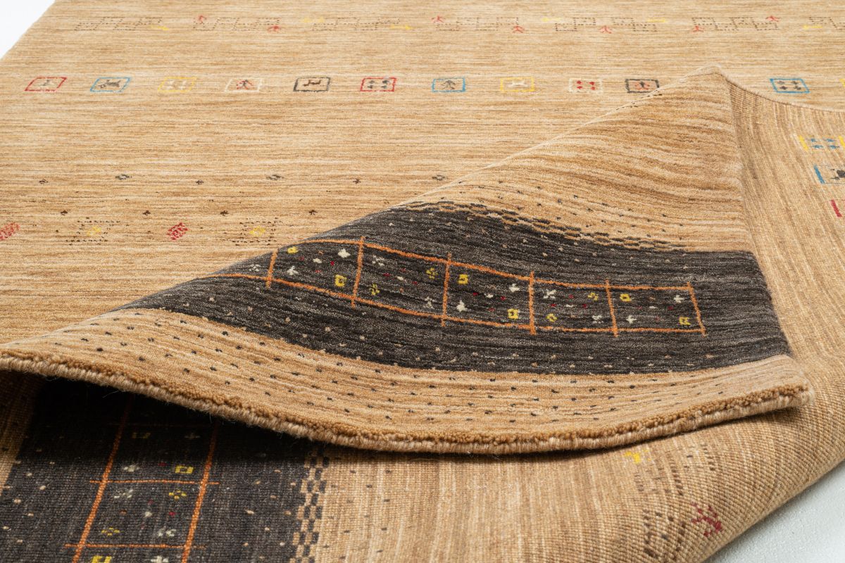 Handloom aus Indien Lori Dream Gold 1539 Brown 70 x 140 cm