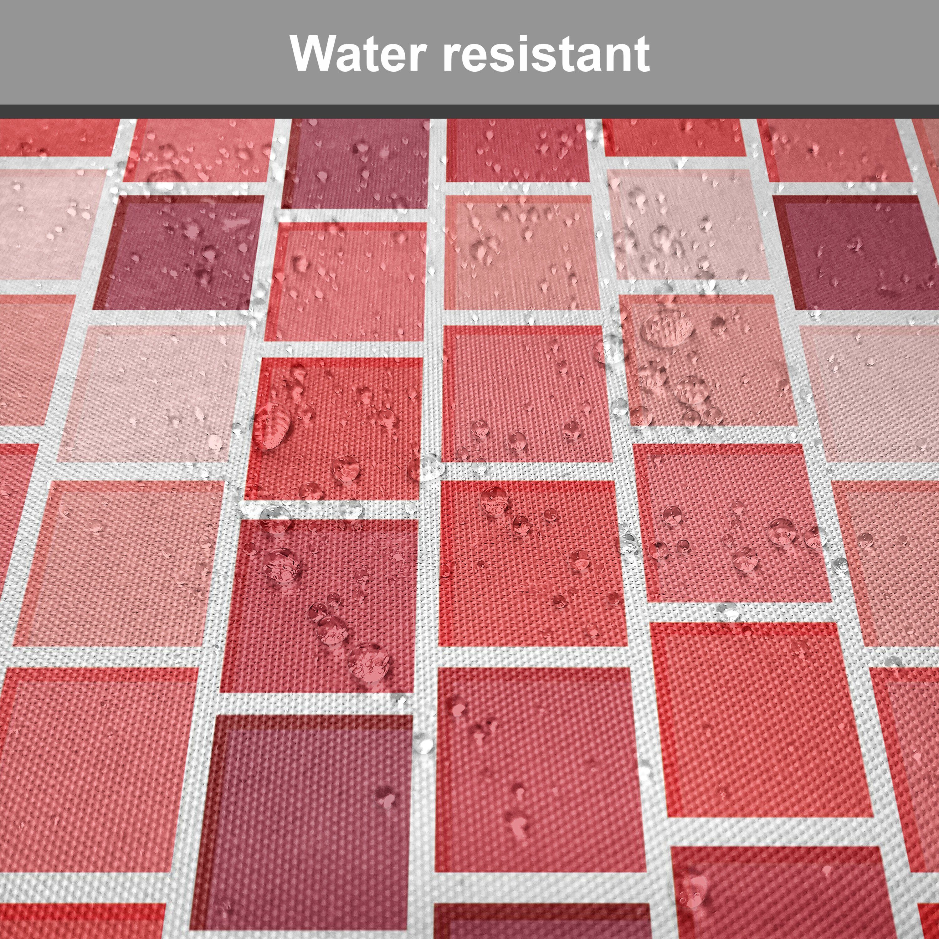Abakuhaus Stuhlkissen Dekoratives wasserfestes Kissen mit Riemen für Küchensitze, Bunt Tile Quadratisch Rechteck