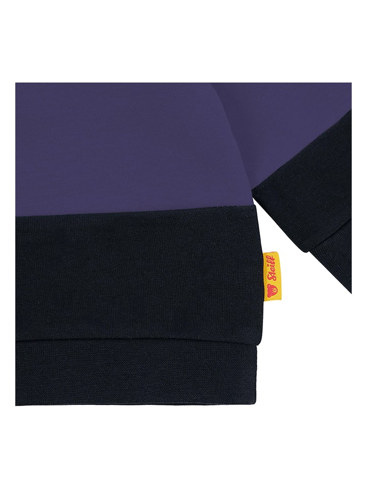 Steiff Sweatshirt in Dunkelblau/ Schwarz/ Creme günstig kaufen