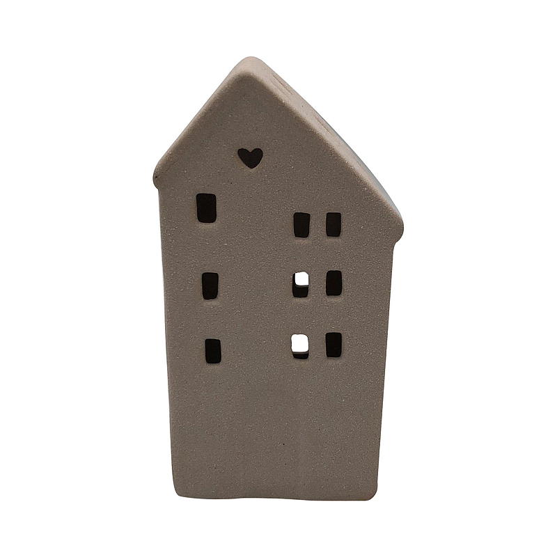 Home Hus 15 cm LED sandstone keramikk
