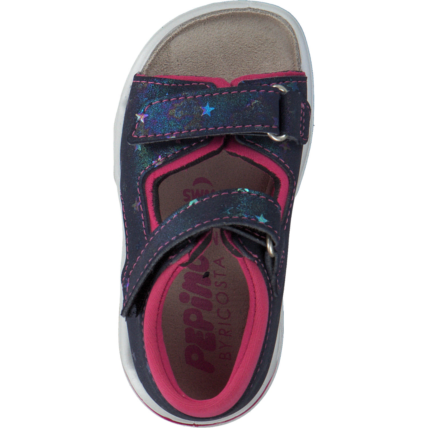 Ricosta Titu 3201702, Lauflernschuhe, Kinder, nautic/pink