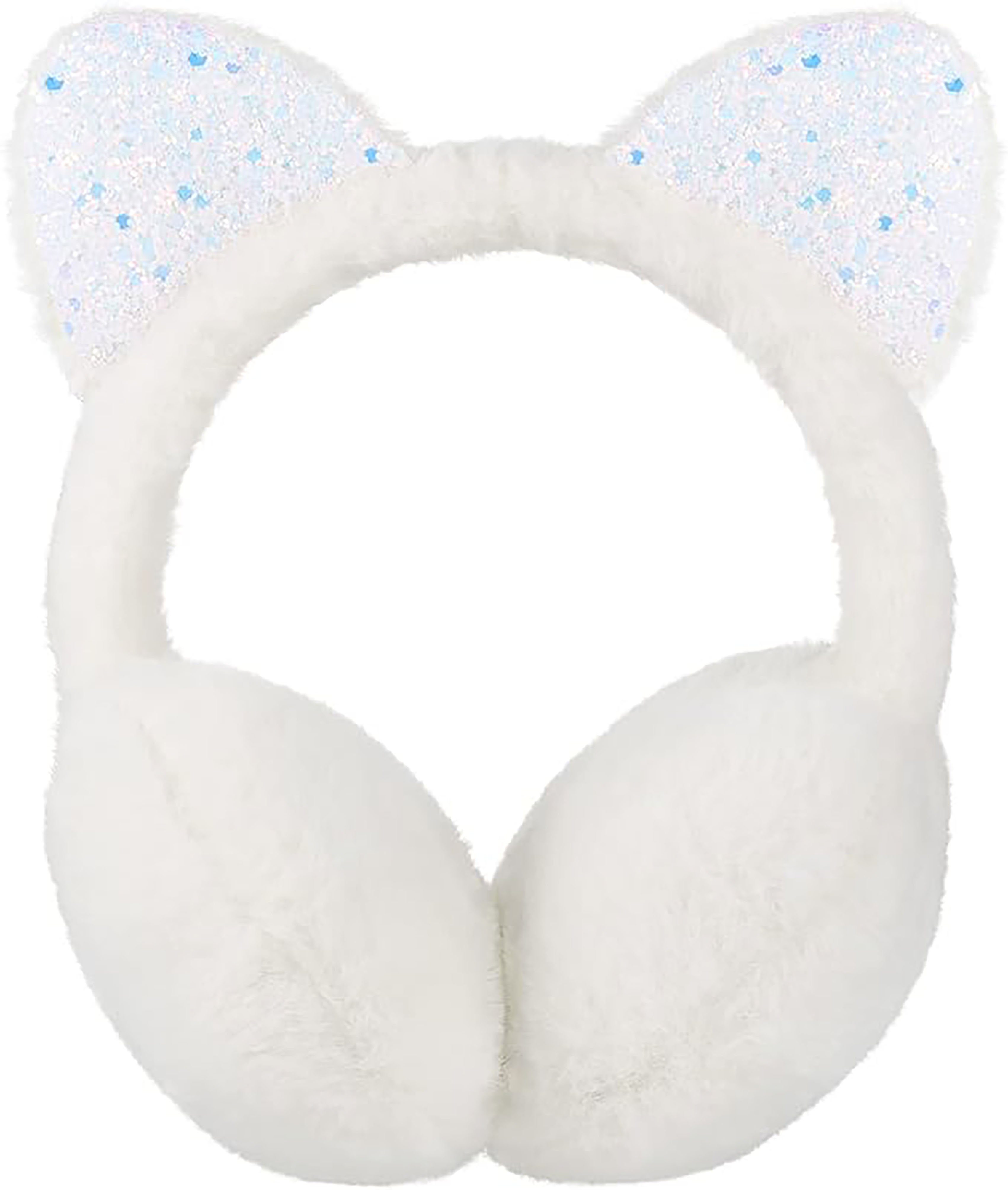 YYV Ohrenwärmer Süße Katzenohren-Ohrenschützer, weicher Ohrenwärmer (Winter-Plüsch-Ohrenschützer, Kopfbedeckung, Mädchen und Damen, warme Winter-Accessoires (weiß), 1-St)