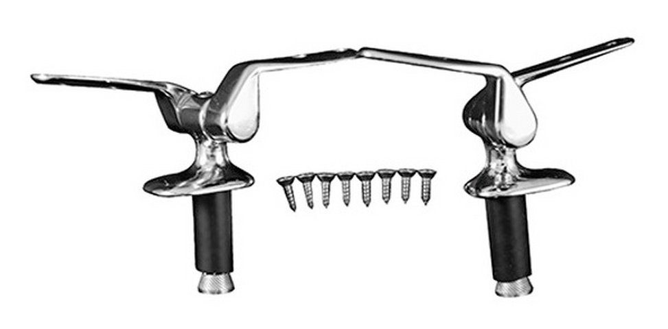 Duravit WC-Deckel-Scharnier, Scharnierpaar für WC-Sitz - Chrom