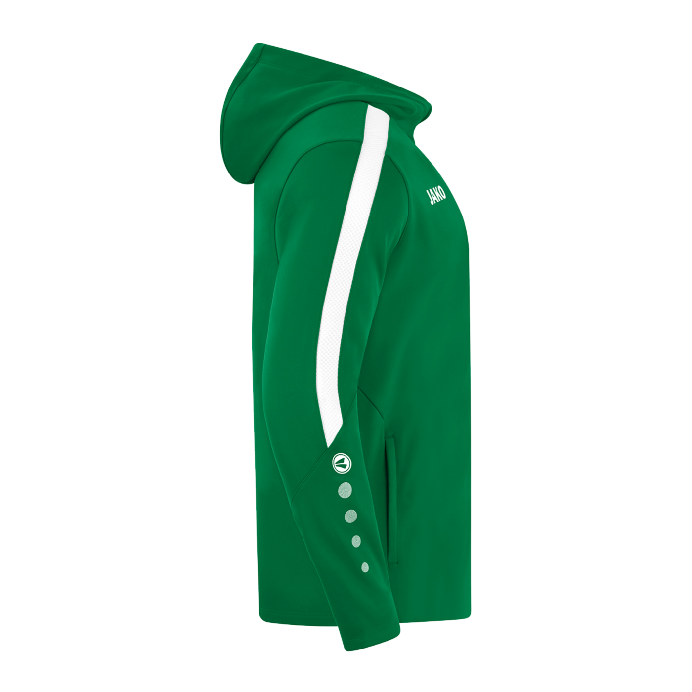 JAKO Power Kapuzenjacke Kids Grün Weiss F200