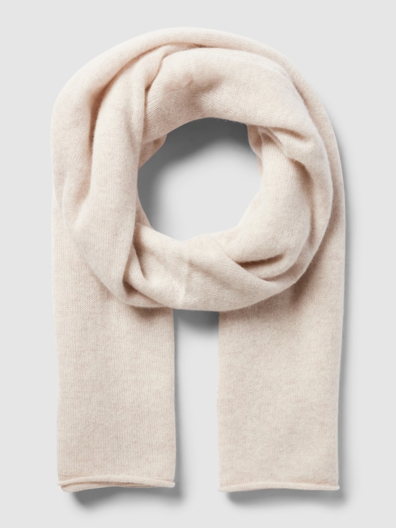 Strickschal aus Kaschmir in beige meliert