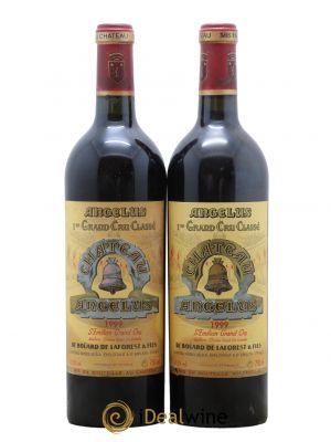 Château Angélus 1er Grand Cru Classé A  1999 - Lot de 2 Bouteilles