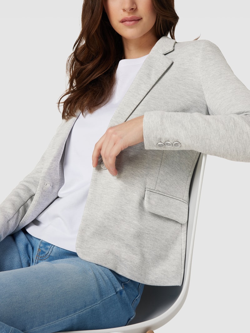 Blazer mit Pattentaschen Modell 'JULIA' in mittelgrau