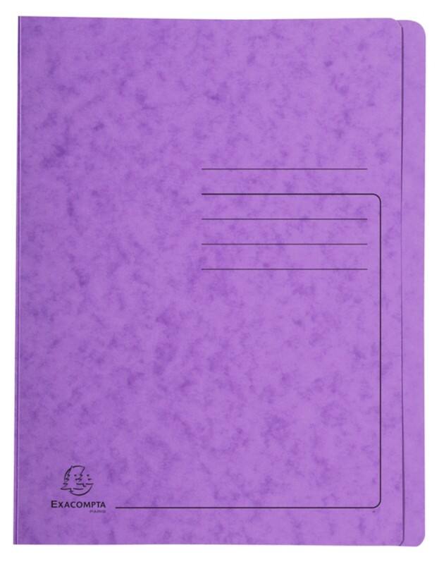 Exacompta Schnellhefter 39998E DIN A4 Pressspankarton meliert 27,2 (B) x 0,2 (T) x 31,8 (H) cm Violett 25 Stück