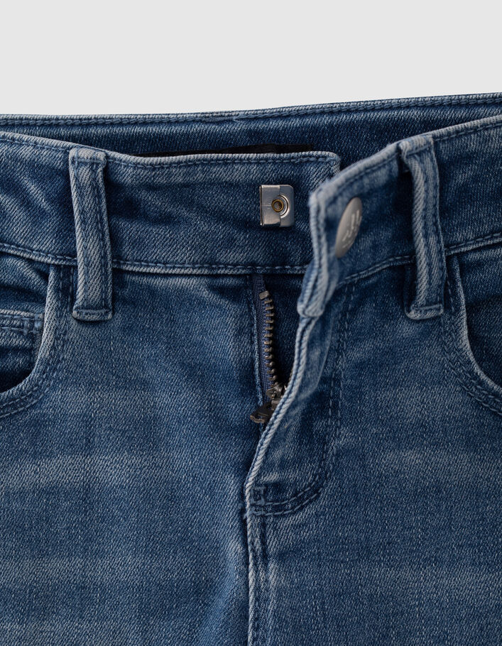Jean skinny bleu microbilles côtés fille