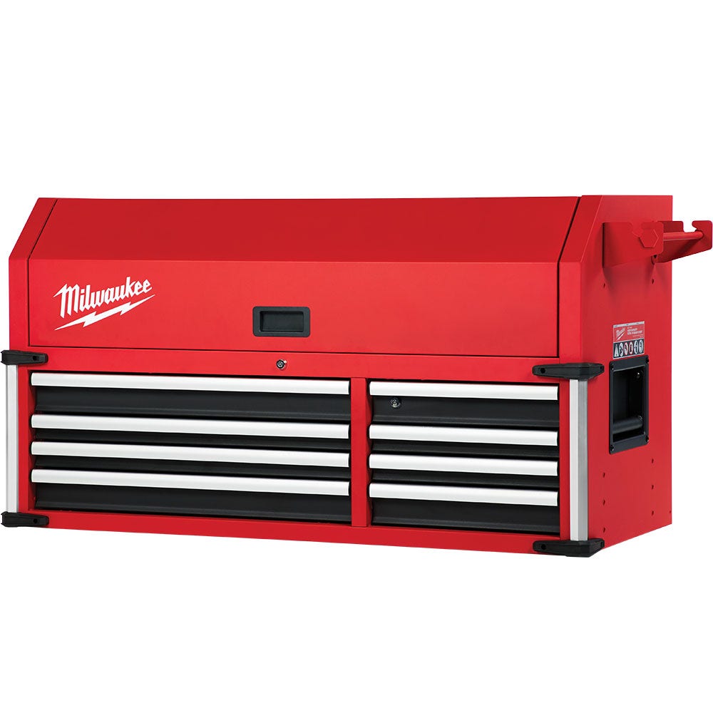 Caixa de ferramentas de aço Milwaukee 48228543 de grande capacidade com 46 polegadas