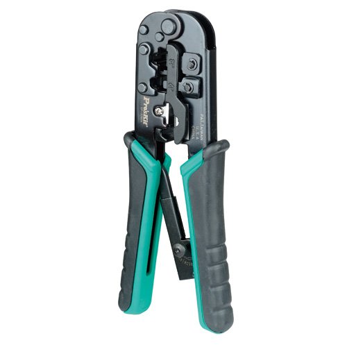 Viwanda Pro'sKit Crimpzange für Modularstecker 4P/6P/8P - Typ RJ-10, RJ-11/12/14, RJ-45