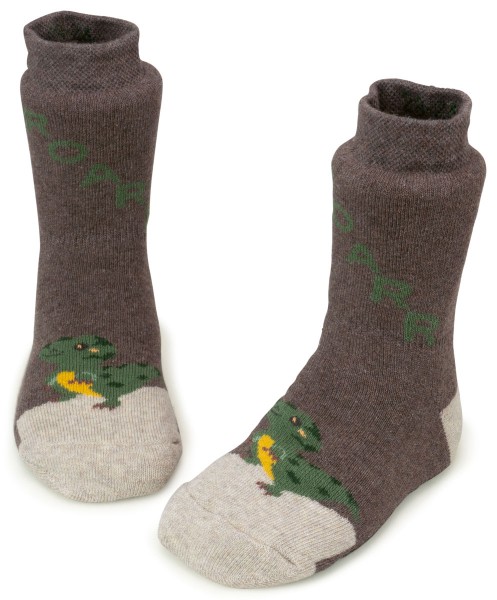 Ewers ~ Stoppersocke SoftStep ~ Dino braun