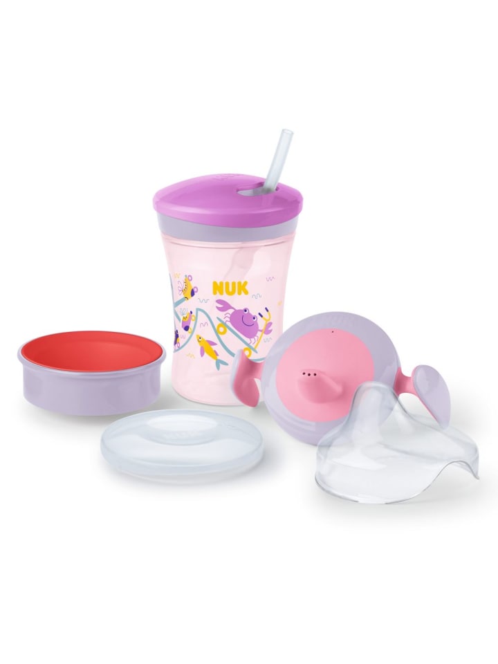 NUK 5-tlg. Trinklern-Set Evolution All-in-1 - Rosa in rosa,motiv günstig kaufen onesize