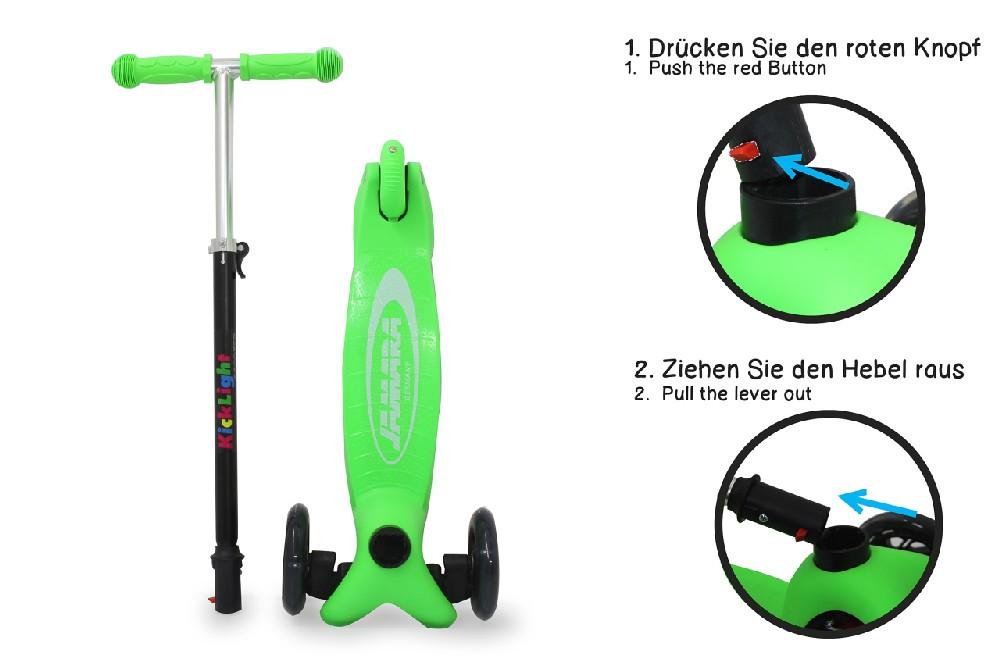 Jamara e.K. JAMARA KickLight Scooter grün