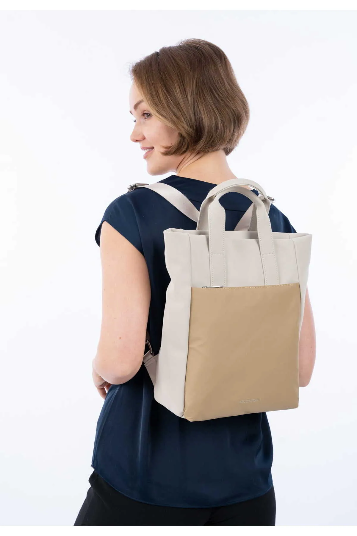 Emily & Noah  Rucksack - Beige - Colorblock