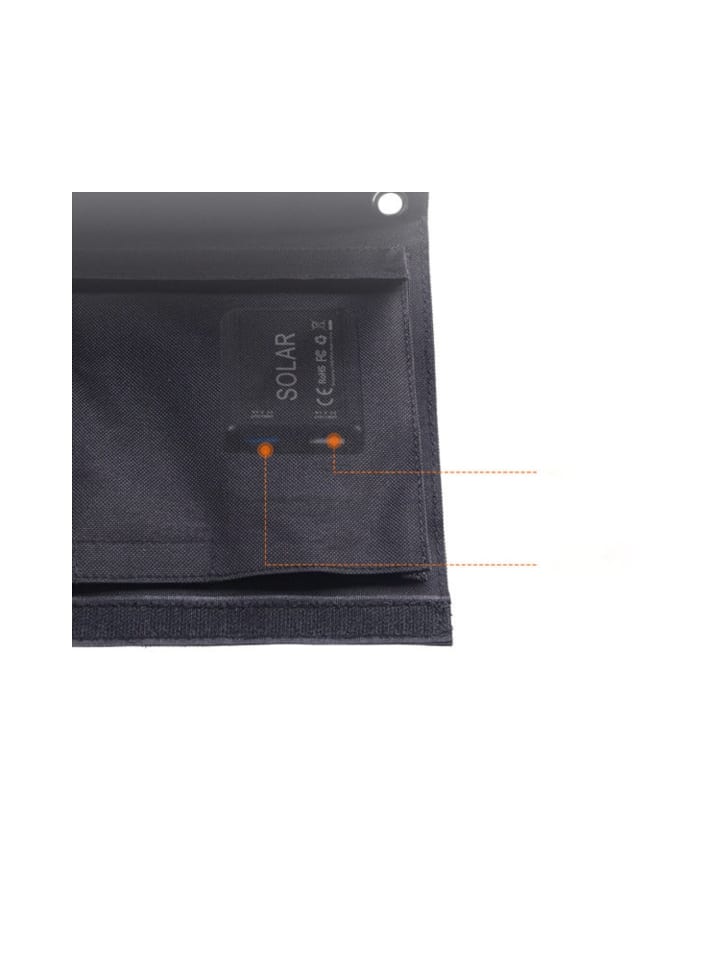COFI 1453 Solar Tourist Charger 22W faltbares Solarladegerät 2x USB schwarz in Schwarz günstig kaufen onesize