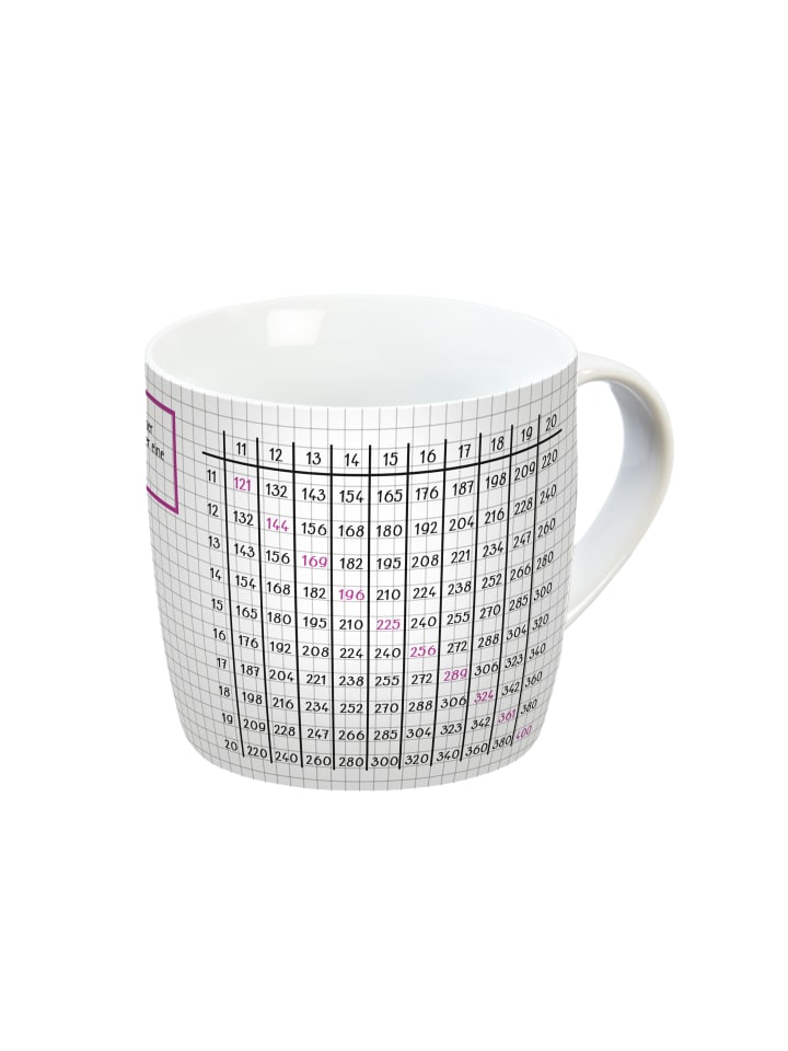 Geda Labels Tasse Großes 1x1 in Weiß - 300 ml günstig kaufen onesize