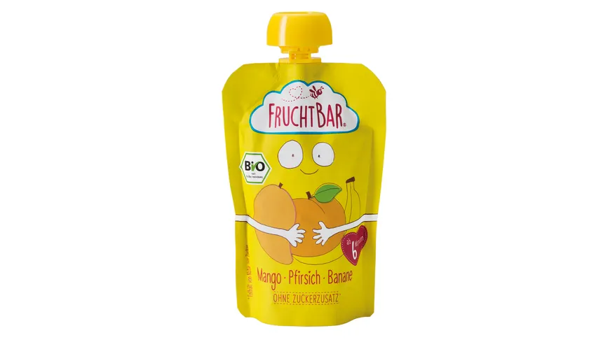 FRUCHTBAR Quetschie Mango-Pfirsich-Banane 100 g