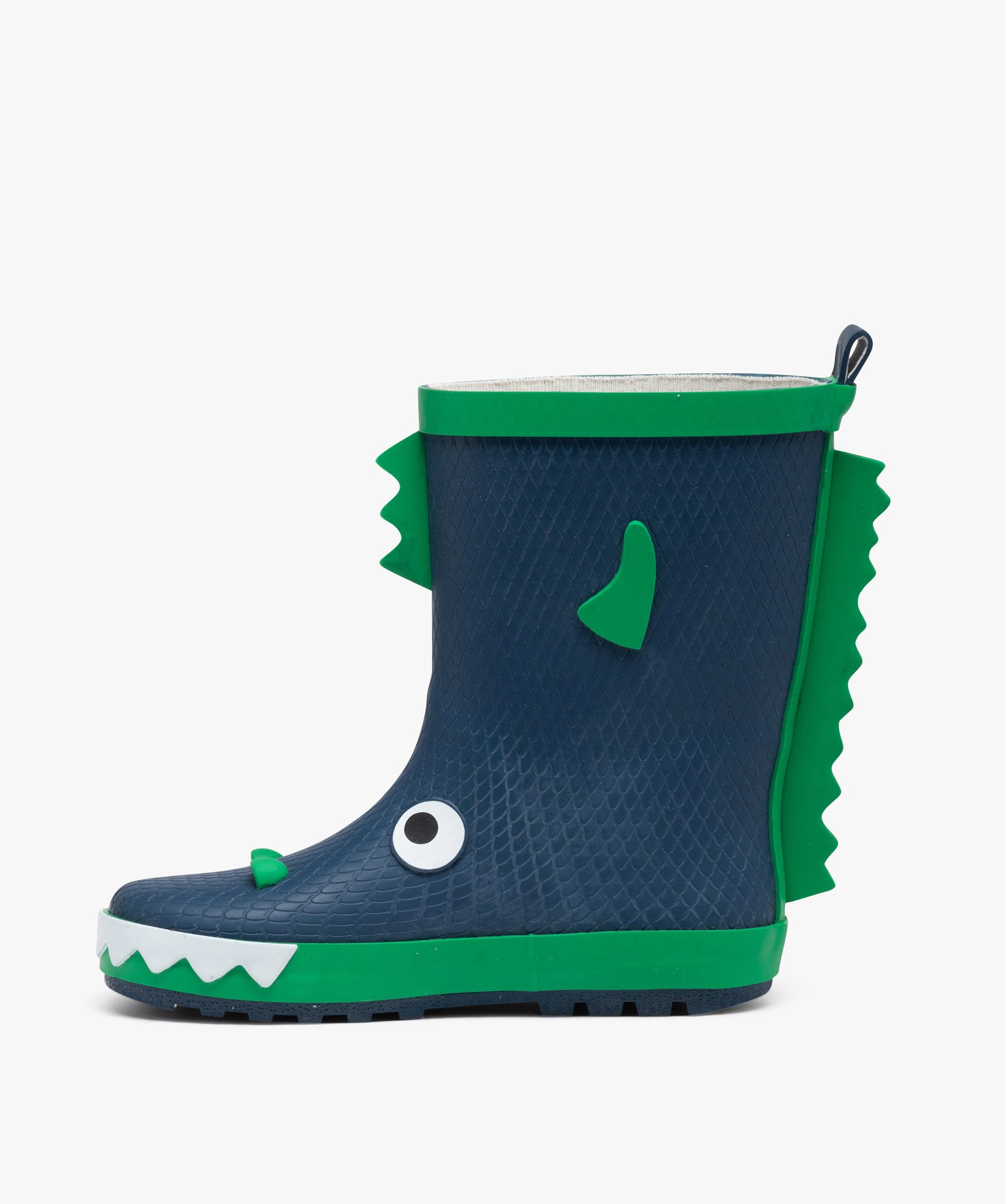 Bottes de pluie Garçon en caoutchouc avec écailles bleu | GEMO