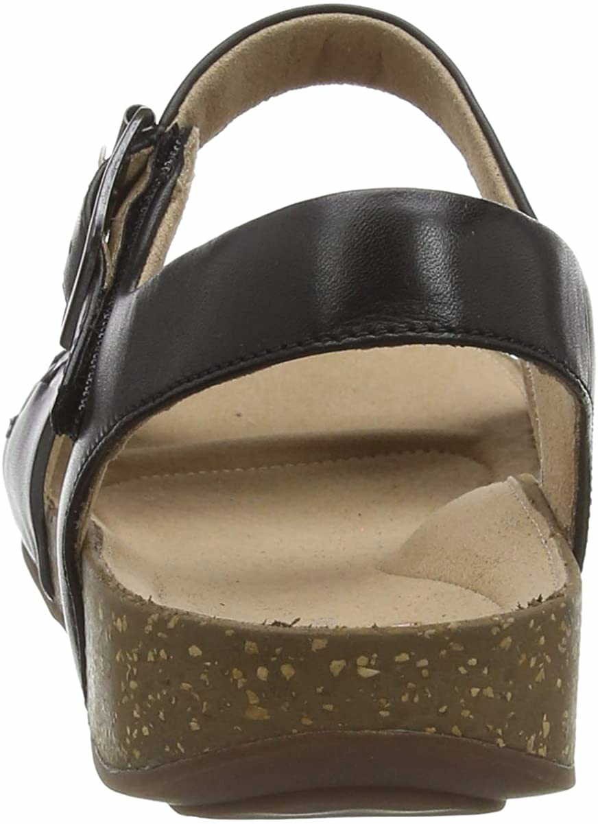 CLARKS Keilsandalen schwarz