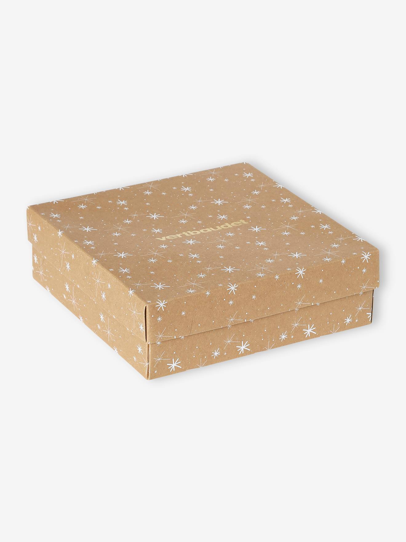 Vertbaudet Mädchen Weihnachts-Geschenkset: Mütze, Rundschal & Fingerhandschuhe - grün