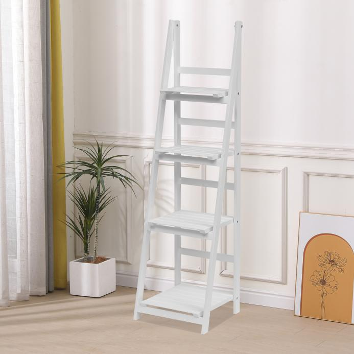 Happy Home Happy Home Blumentreppe mit 4 Ablagen WPS04-WEI weiß