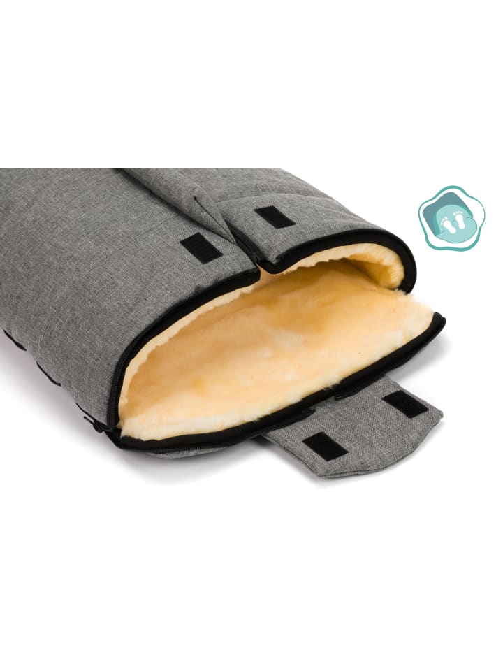 fillikid Winterfußsack Jarvis Exklusiv in Hellgrau Melange günstig kaufen onesize