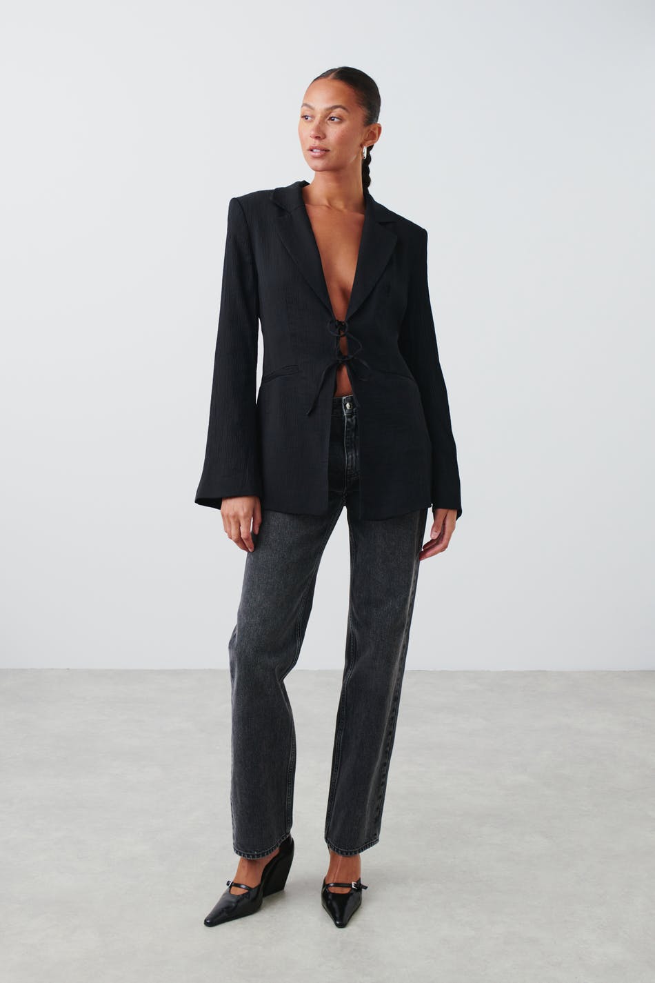 Shaped blazer