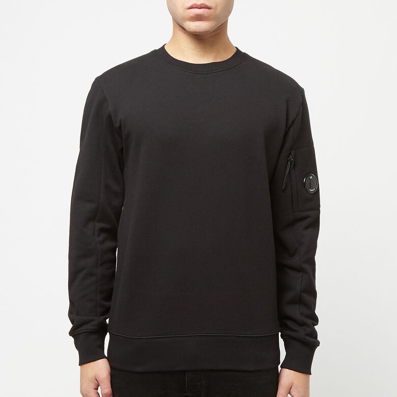 C. P. Company Diagonal Raised Fleece Sweatshirt Black
