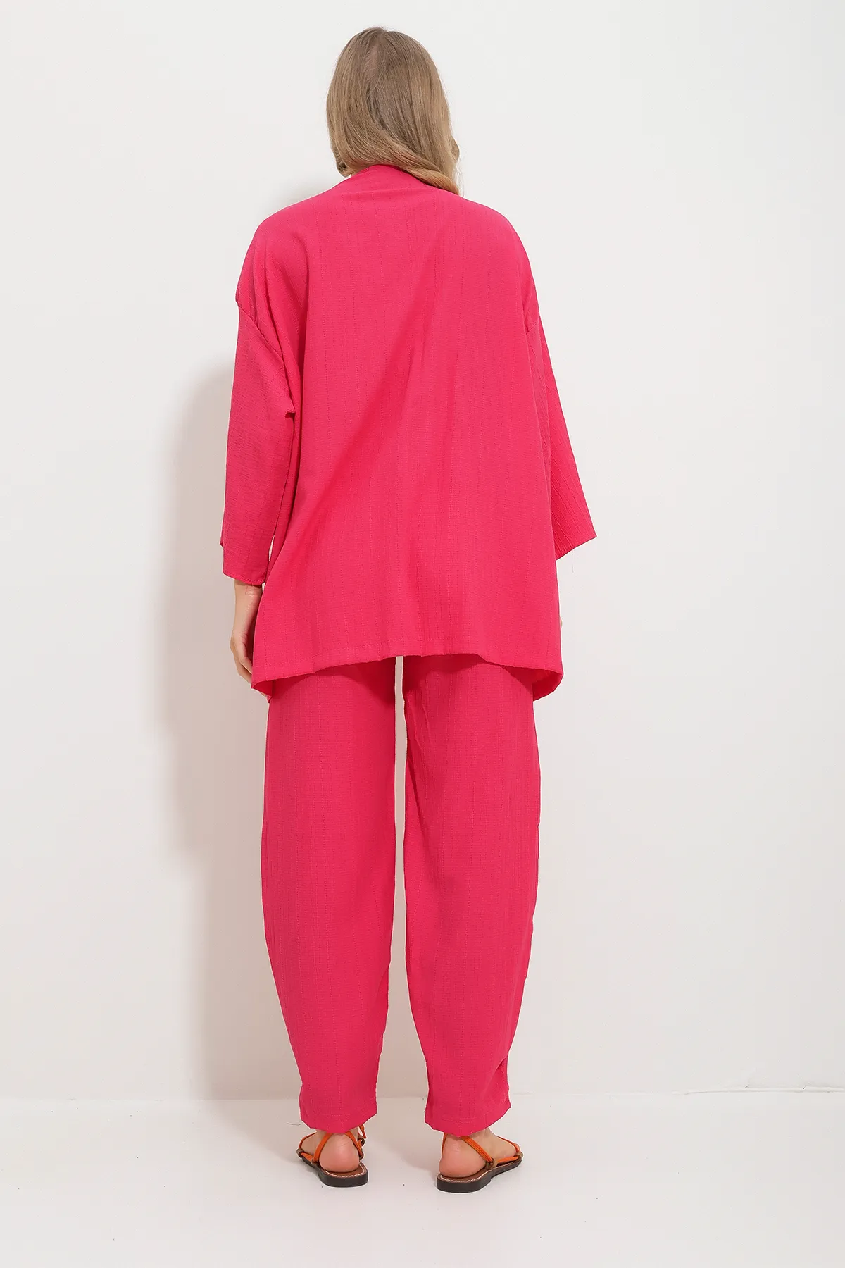 Trend Alaçatı Stili  Zweiteiler - Rosa - Regular Fit