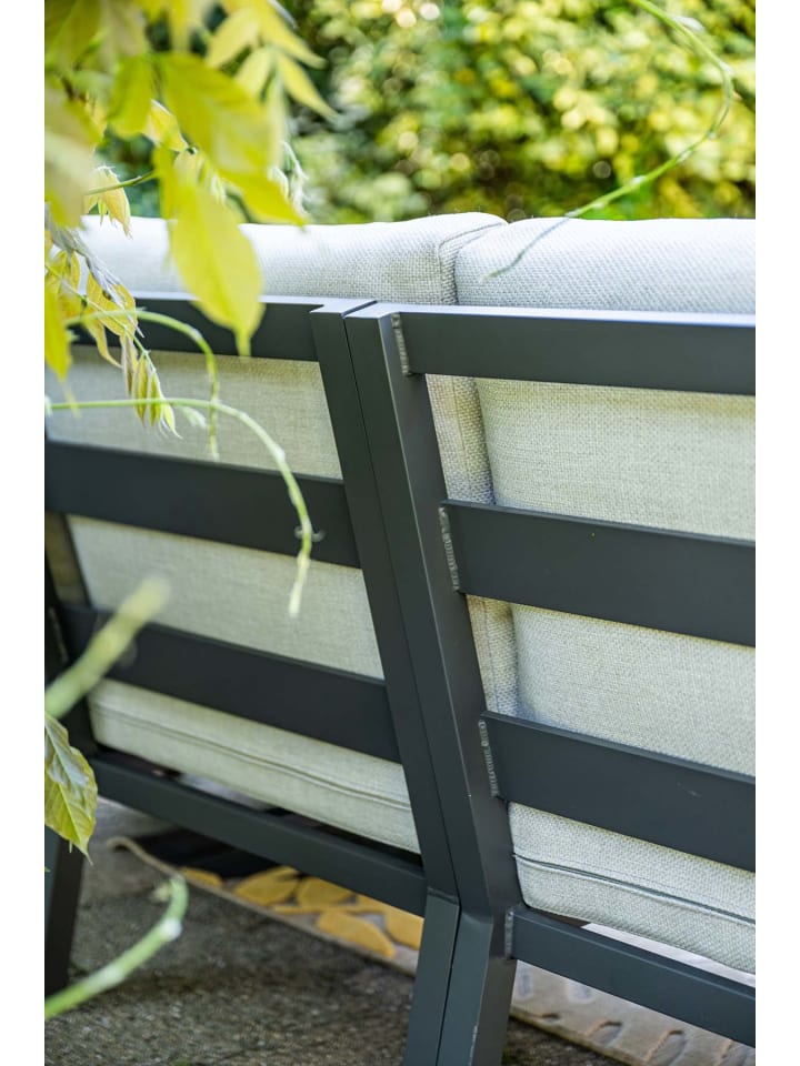 GMD Living Premium Alu Gartenmöbel Sitzgruppe ELATI, Dining Lounge mit Teakholz Optik günstig kaufen onesize