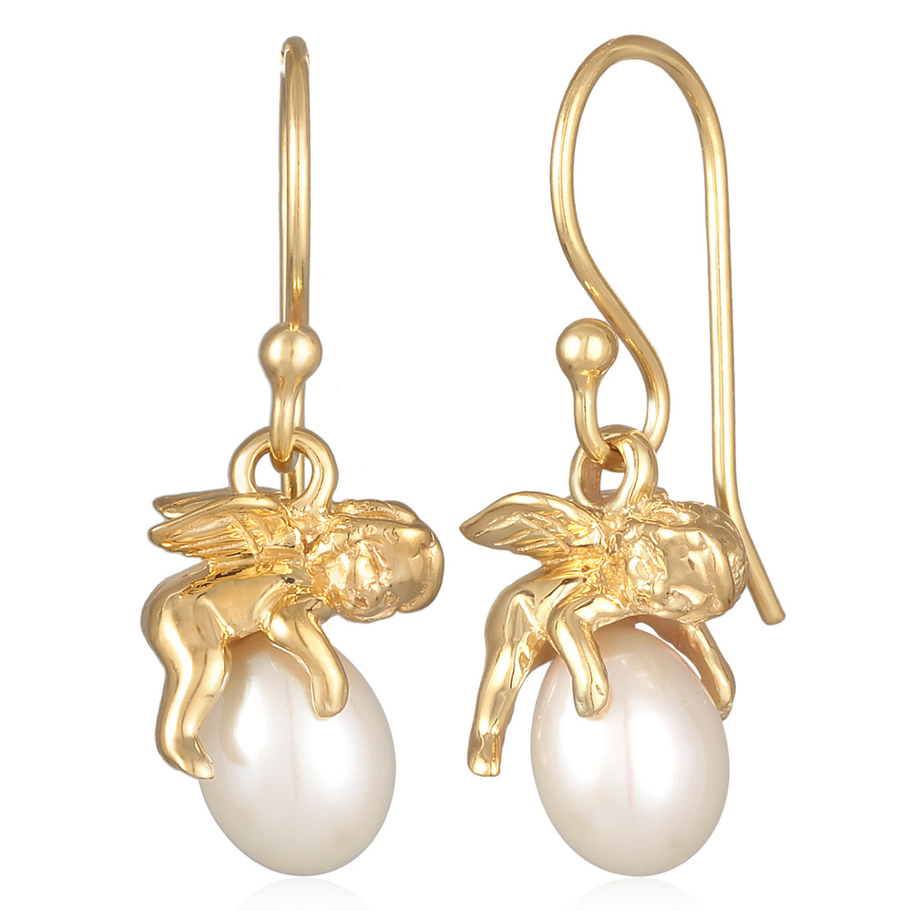 Elli Elli Boucles d'Oreilles Femmes pendentif d'oreilles ange gardien élégant avec Per Boucles d'oreilles