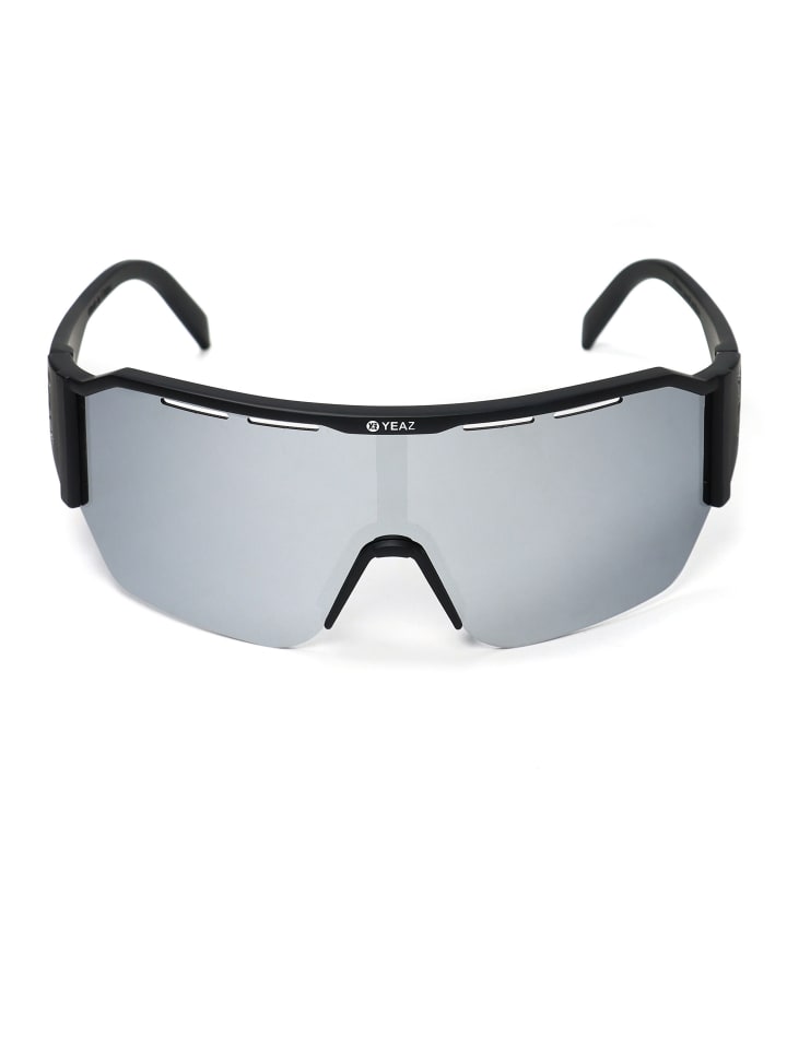 YEAZ SUNVIBE Sport-Sonnenbrille Black/Silver in schwarz / silber günstig kaufen onesize