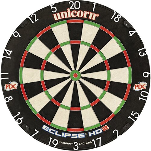 DARTBOARD UNICORN ECLIPSE HD2 PRO - TV EDITION BRISTLE BOARD
