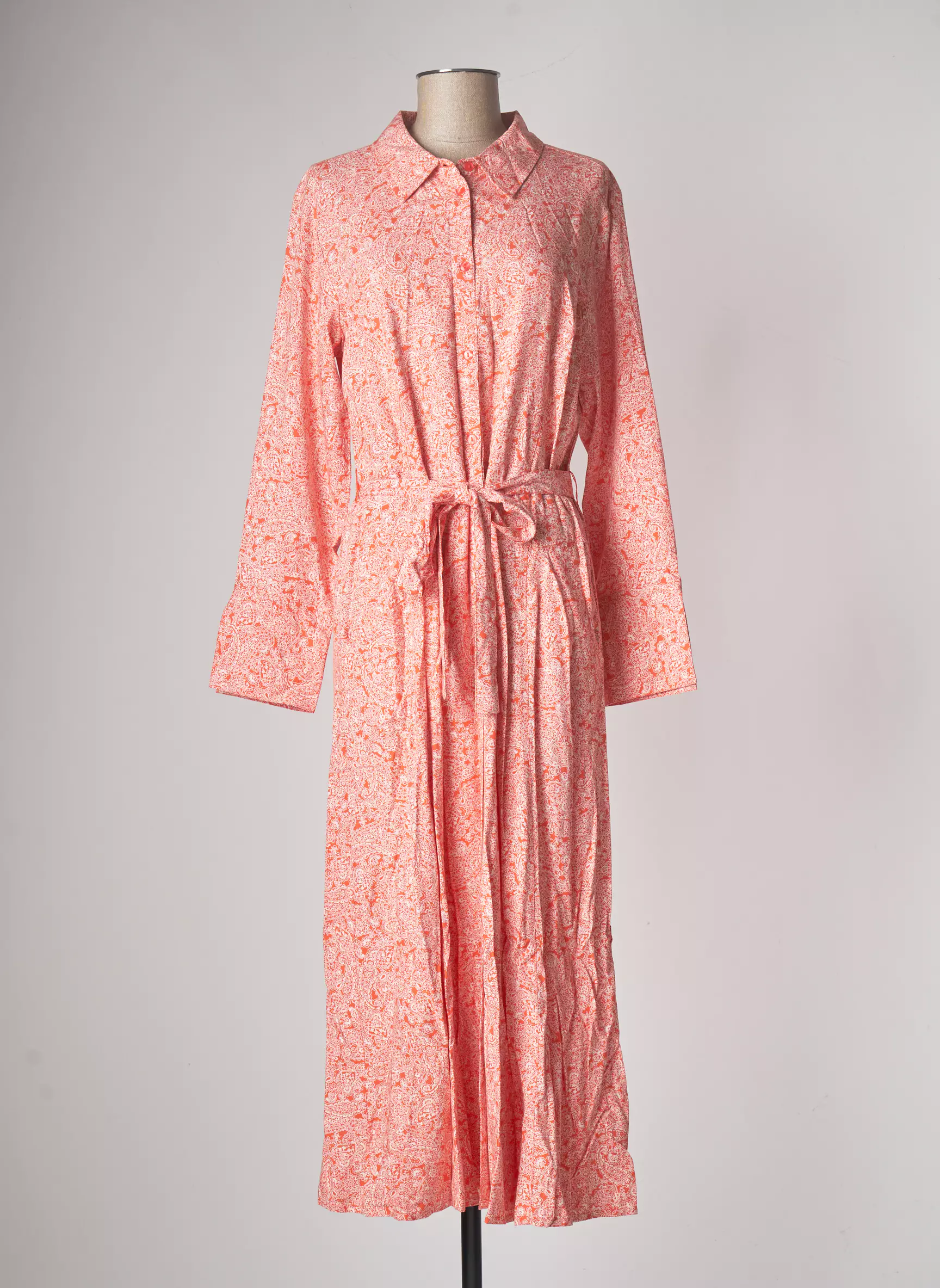 Cream Robes Longues Femme couleur orange
