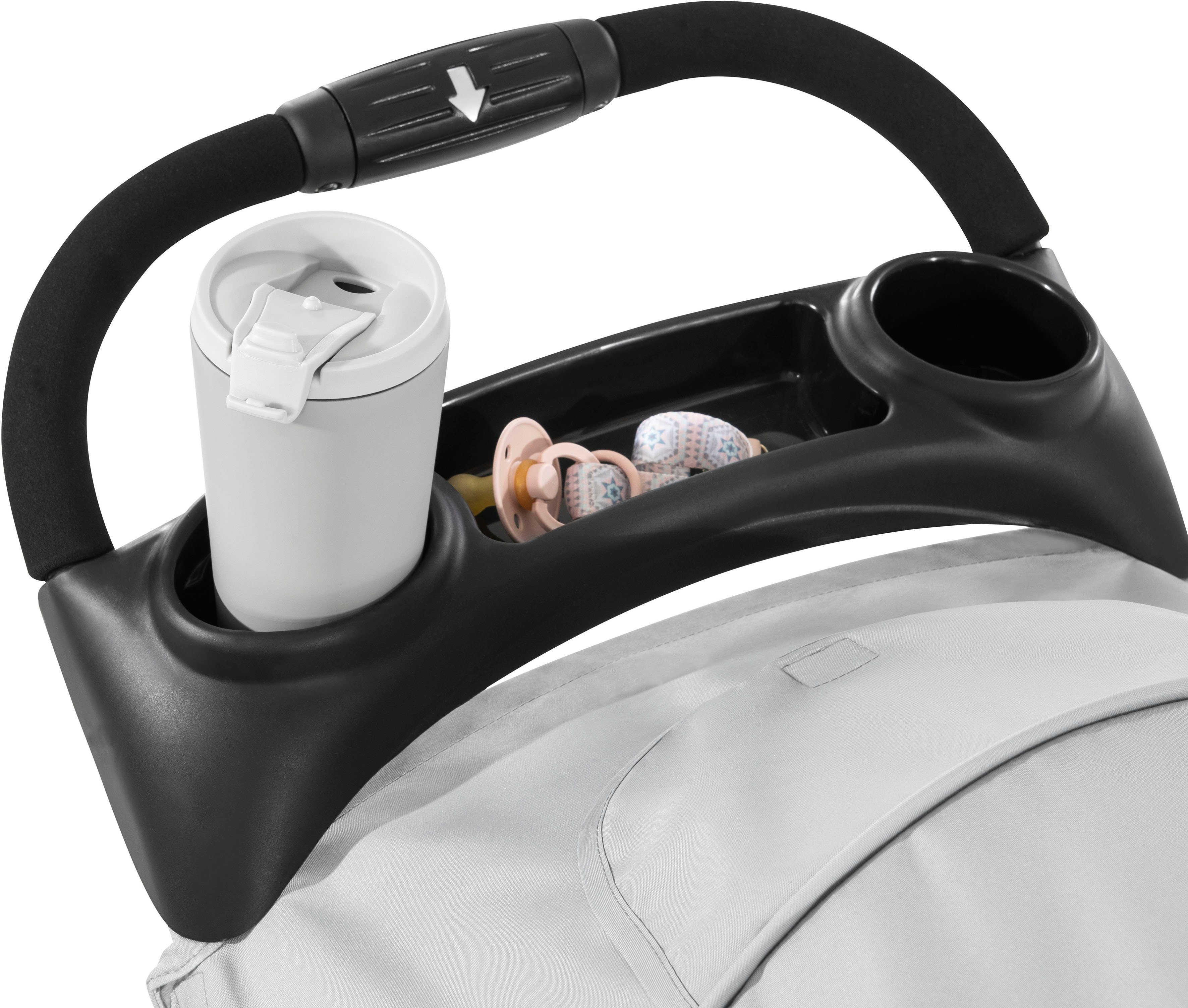 Hauck Kinder-Buggy Shopper Neo II, grey, mit schwenk- und feststellbaren Vorderrädern;