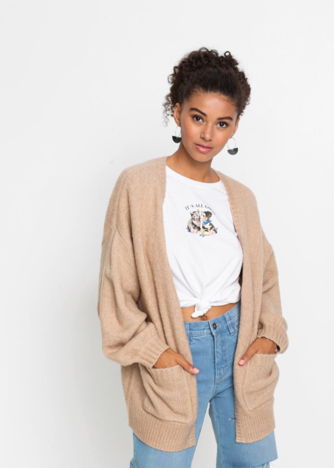 Oversized Strickjacke