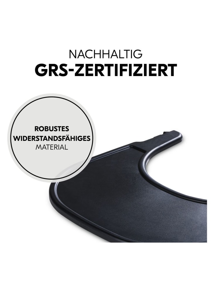 Hauck Essbrett und Tisch für Alpha Hochstuhl (Click Tray) in schwarz günstig kaufen onesize