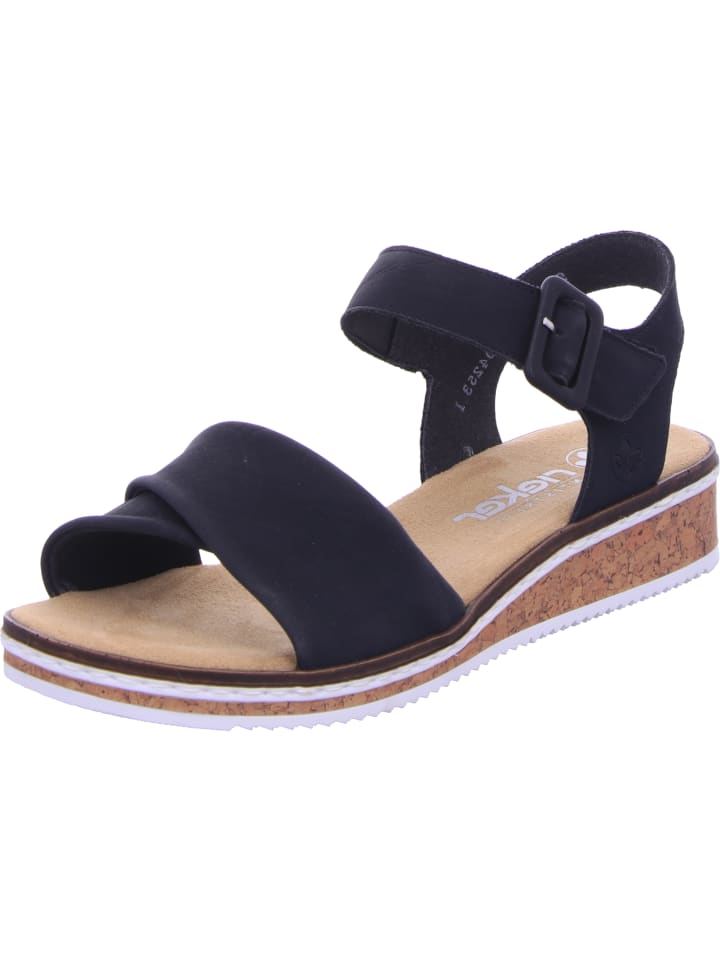 rieker Keilsandalette in schwarz günstig kaufen