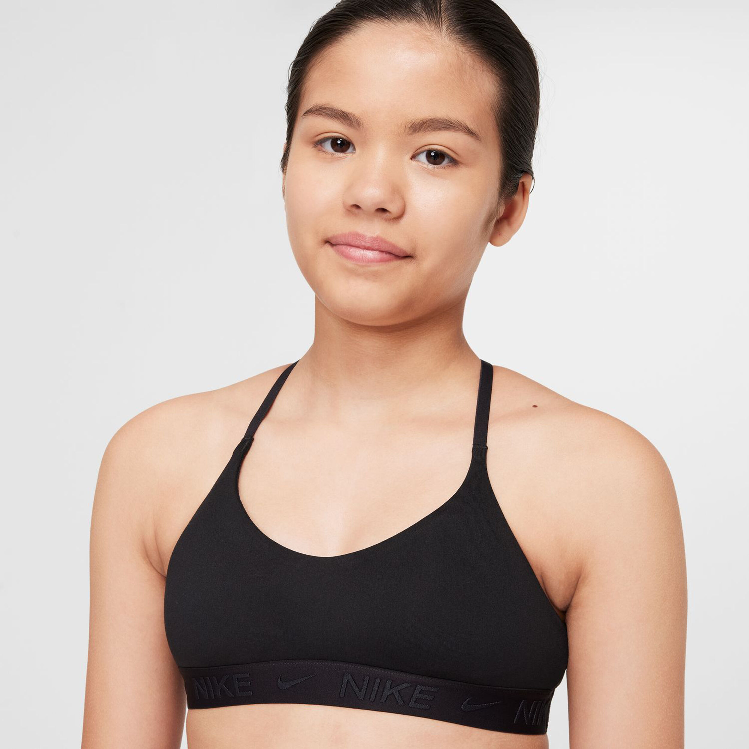 Dri-Fit Indy Sport-BH Mädchen - Schwarz