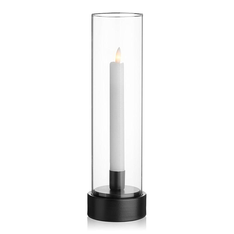 Home Kronelysholder 9x31 cm glass/metall Rory