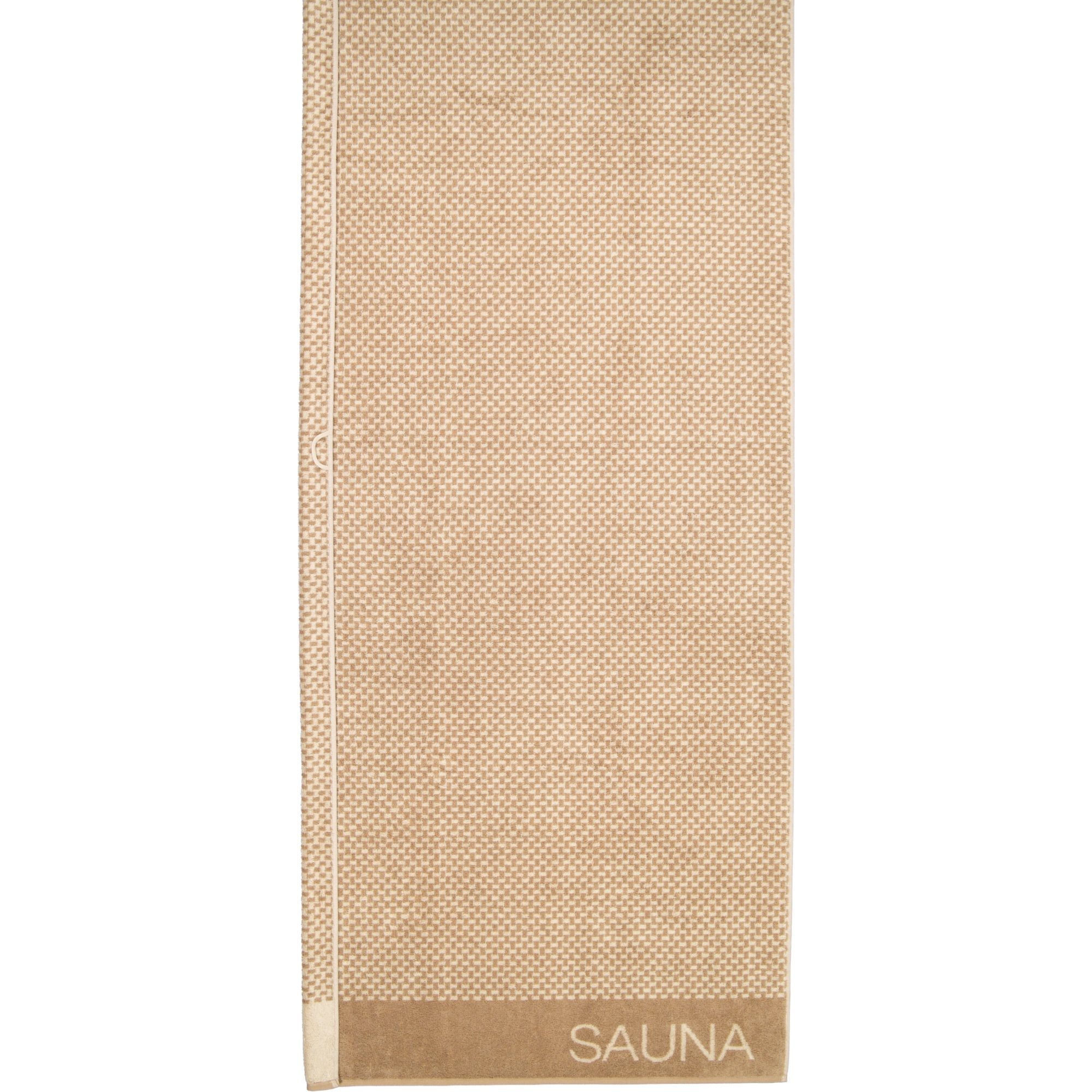 Cawö Saunatuch Natural Allover 6220, 100% Baumwolle
