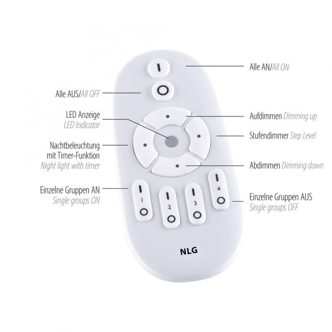 LED Deckenleuchte Hades 100 x 25 cm