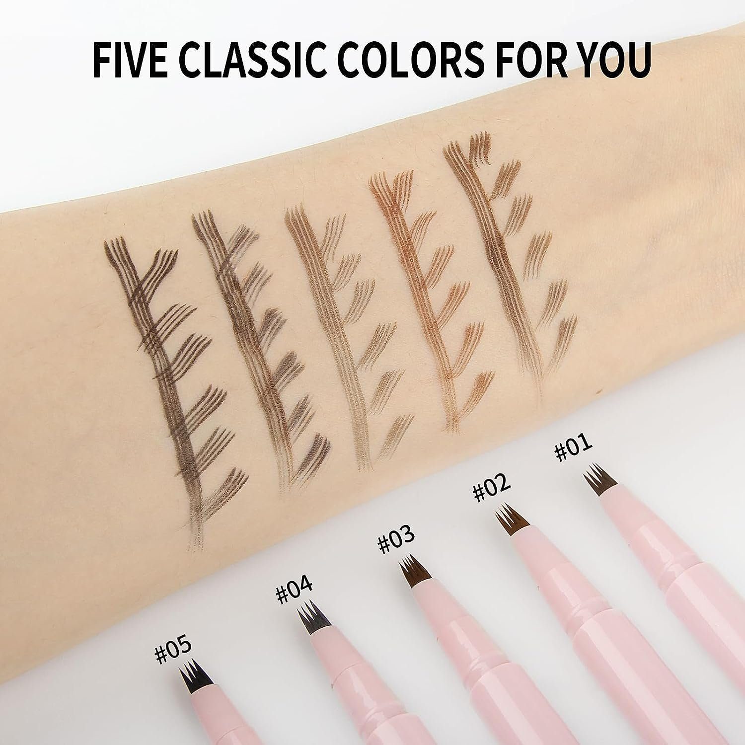 Haiaveng Augenbrauen-Stift Augenbrauenstift Wasserfest,Augenbrauenstift microblading effekt, Eyebrow Pencil mit Naturhaareffekt